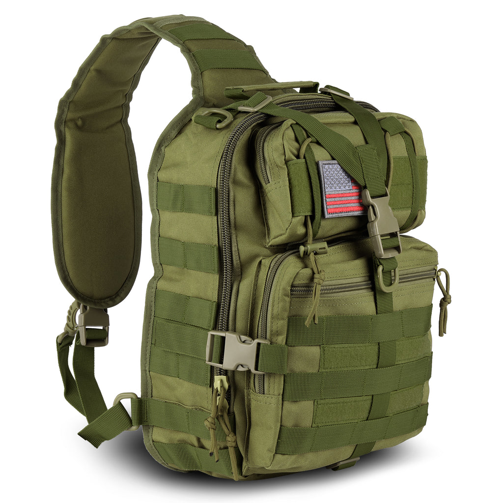 14 liter EDC shoulder sling bag in army green