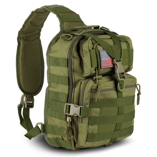 14 liter EDC shoulder sling bag in army green