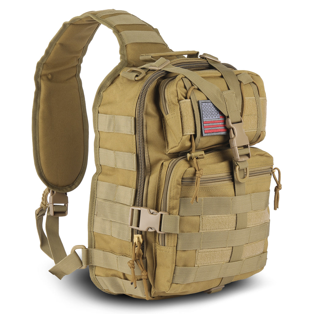 14 liter EDC shoulder sling bag in khaki
