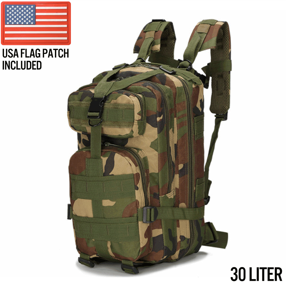 XG-MB30 30 liter tactical backpack in jungle camo