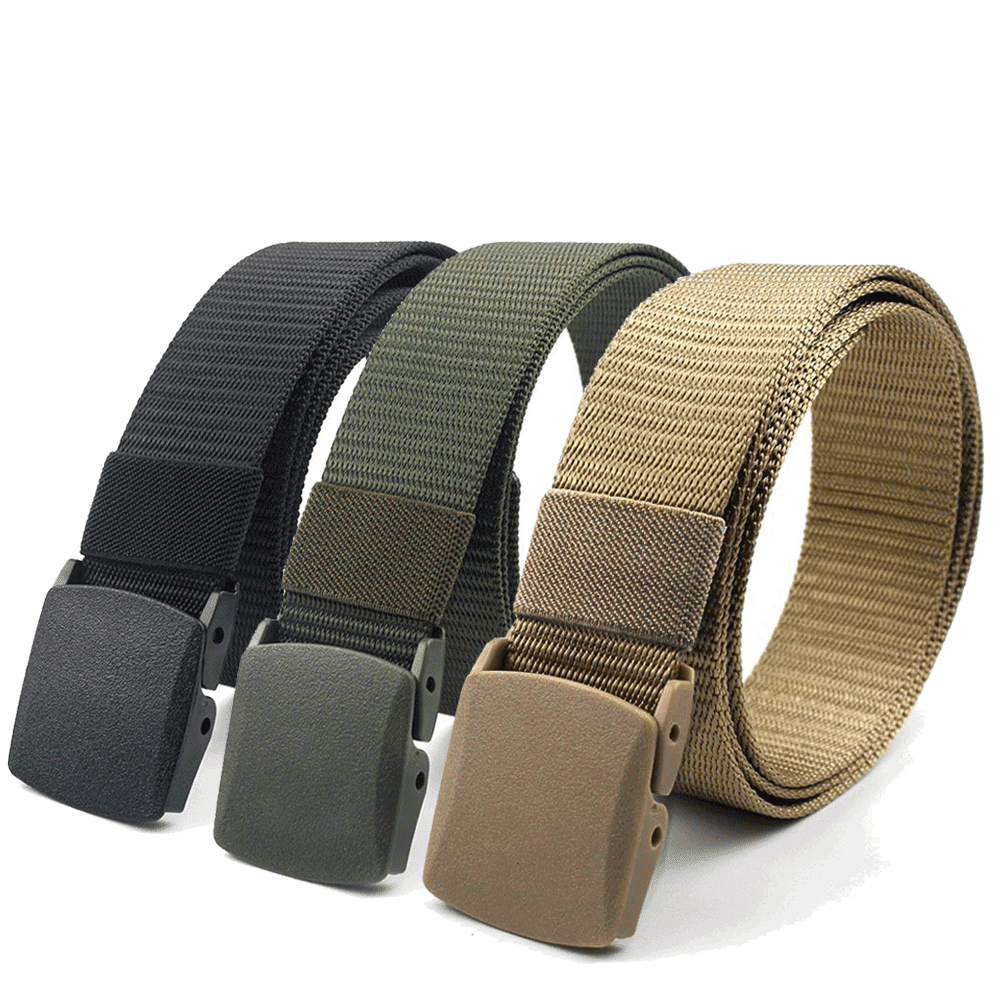 XG-TB2 adjustable nylon tactical-style belt with plastic buckle